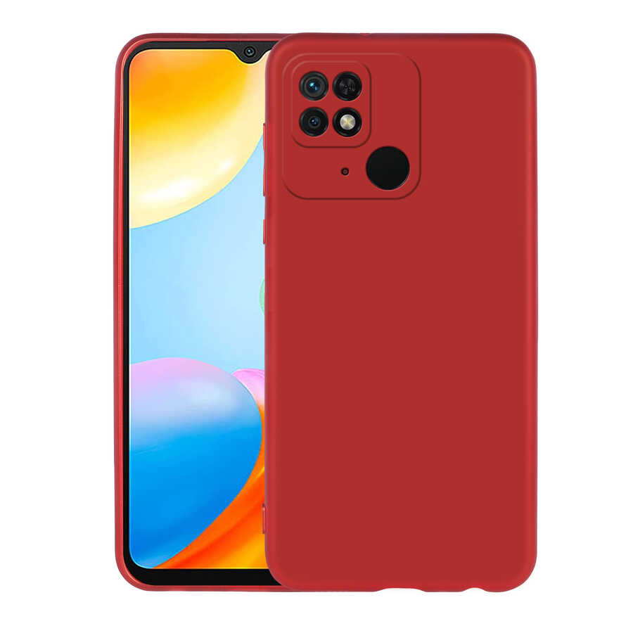 Xiaomi Poco C40 Kılıf Zore Premier Silikon Kılıf - Kırmızı