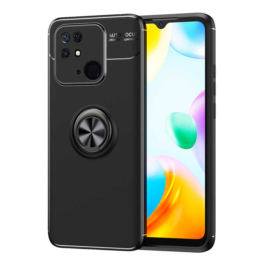 Xiaomi Poco C40 Kılıf Zore Ravel Silikon Kılıf - Siyah