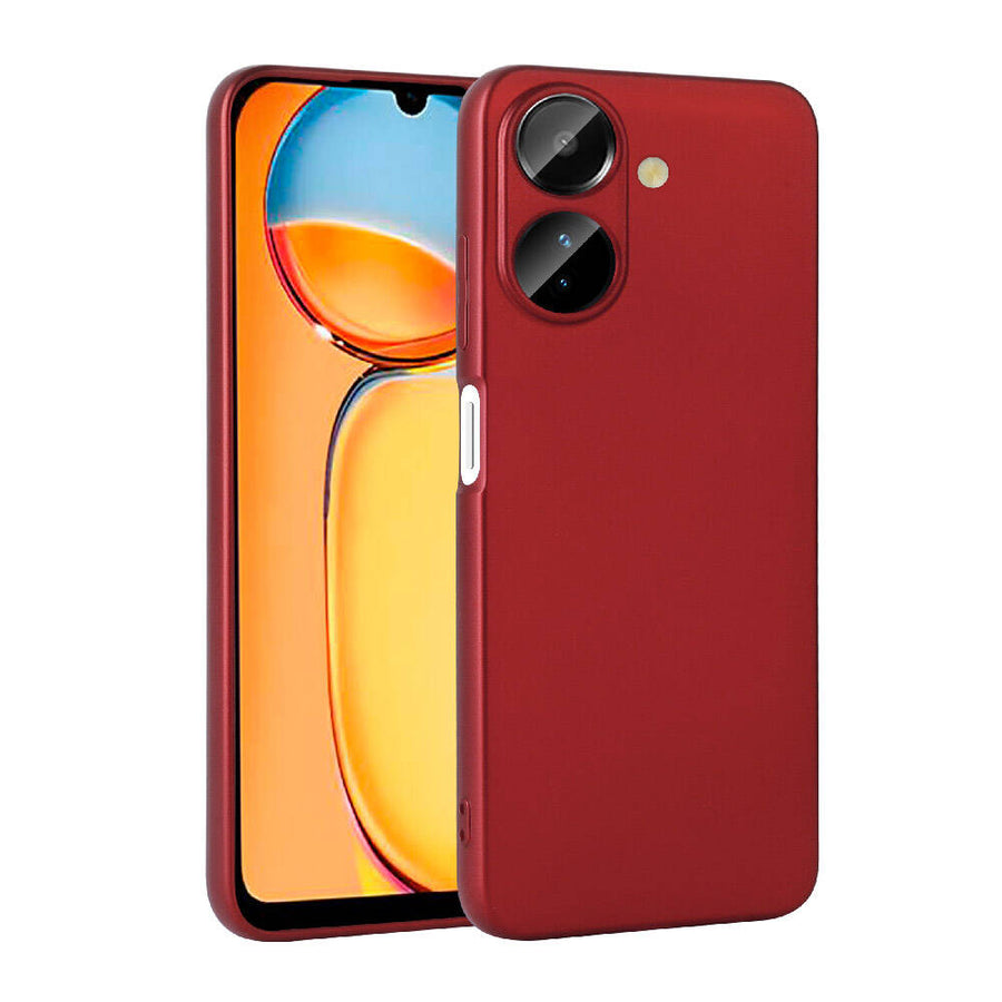 Xiaomi Poco C65 Kılıf Zore Premier Silikon Kılıf - Kırmızı