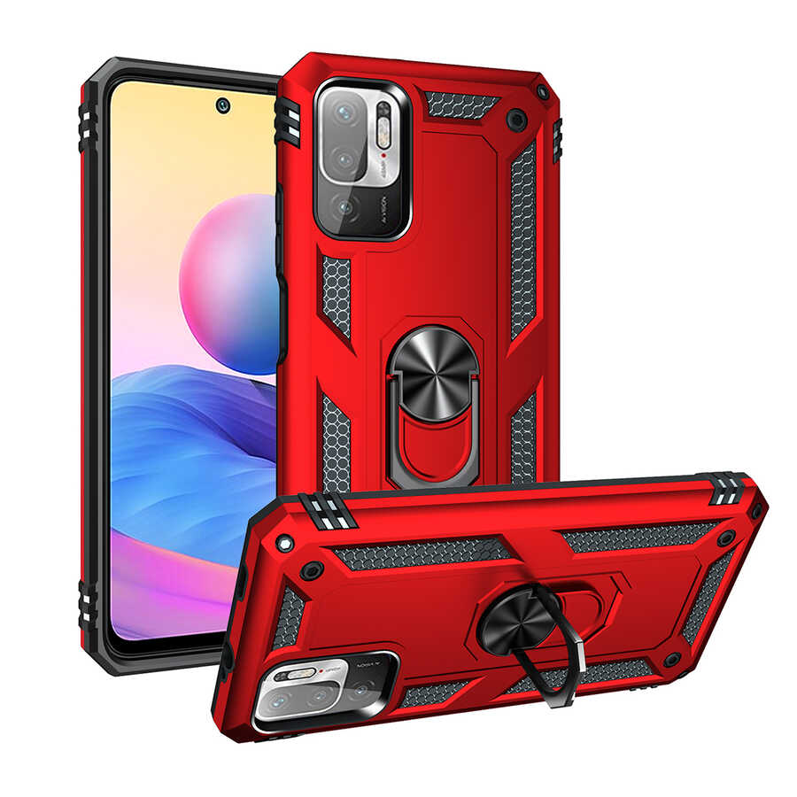 Xiaomi Poco M3 Pro Kılıf Zore Vega Kılıf - Kırmızı