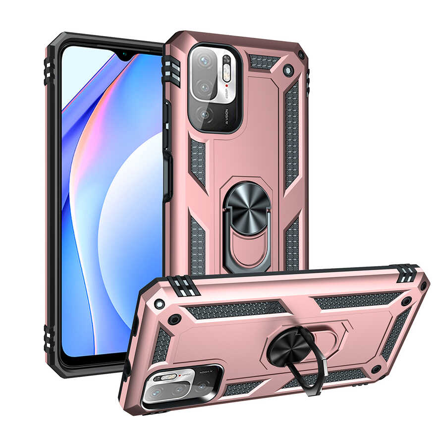 Xiaomi Poco M3 Pro Kılıf Zore Vega Kılıf - Rose Gold