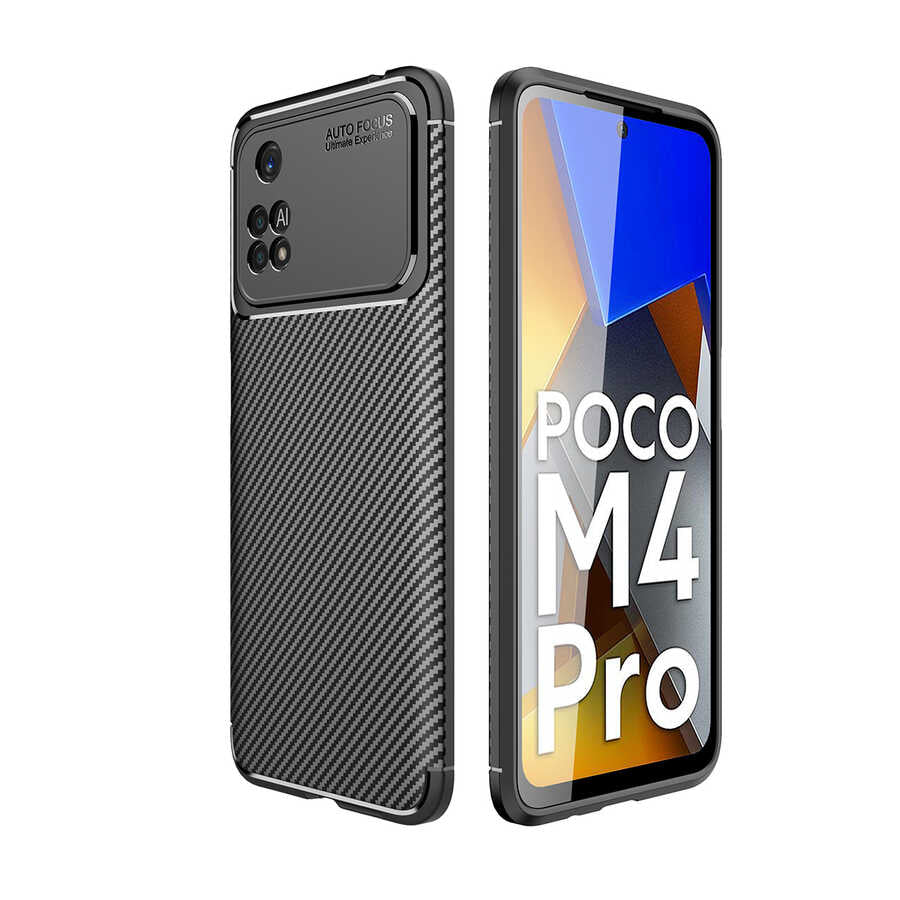 Xiaomi Poco M4 Pro 4G Kılıf Zore Negro Silikon Kılıf - Siyah