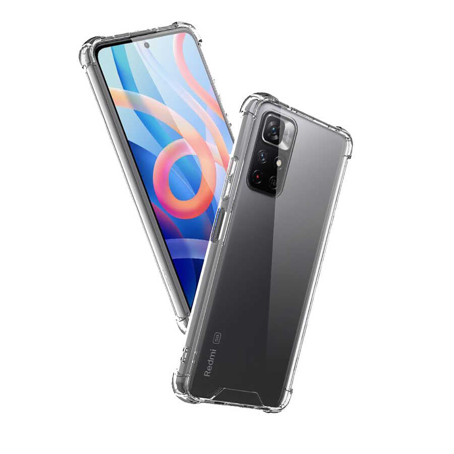 Xiaomi Poco M4 Pro 5G Kılıf Zore Nitro Anti Shock Silikon - Renksiz