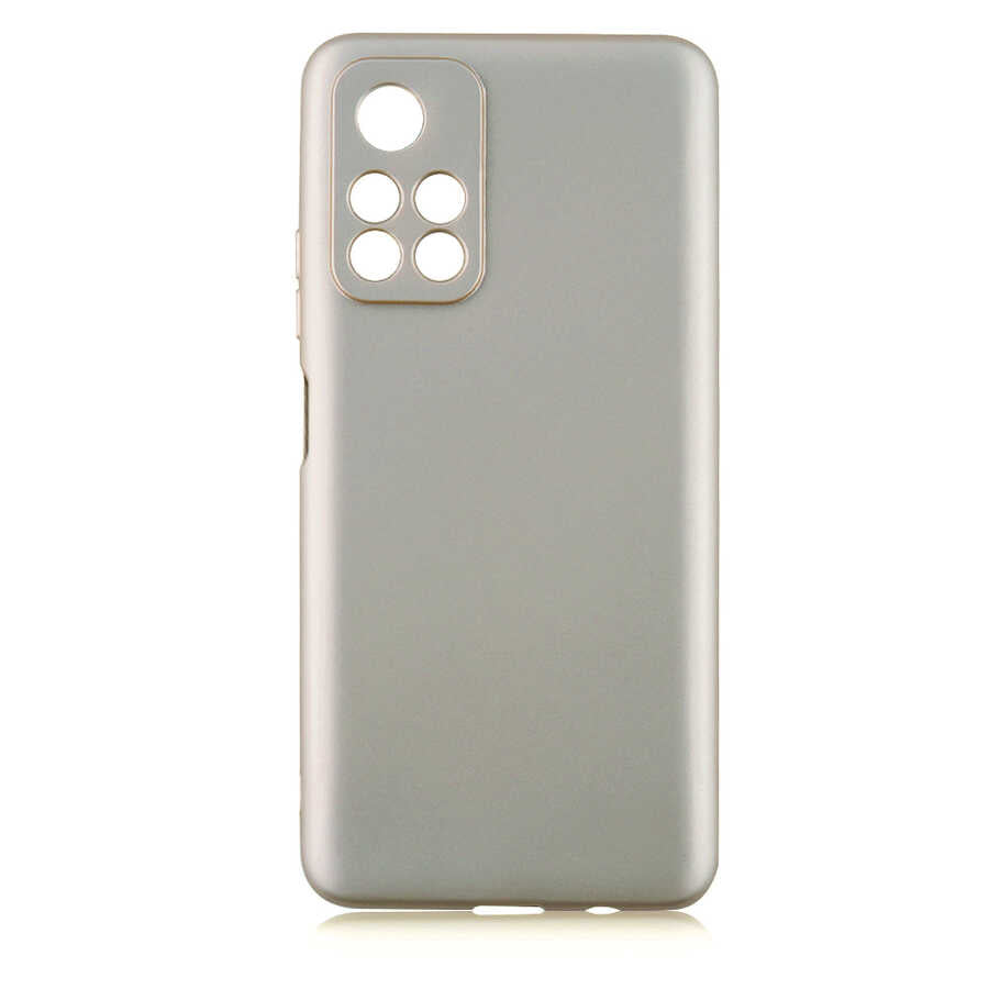Xiaomi Poco M4 Pro 5G Kılıf Zore Premier Silikon Kılıf - Gold