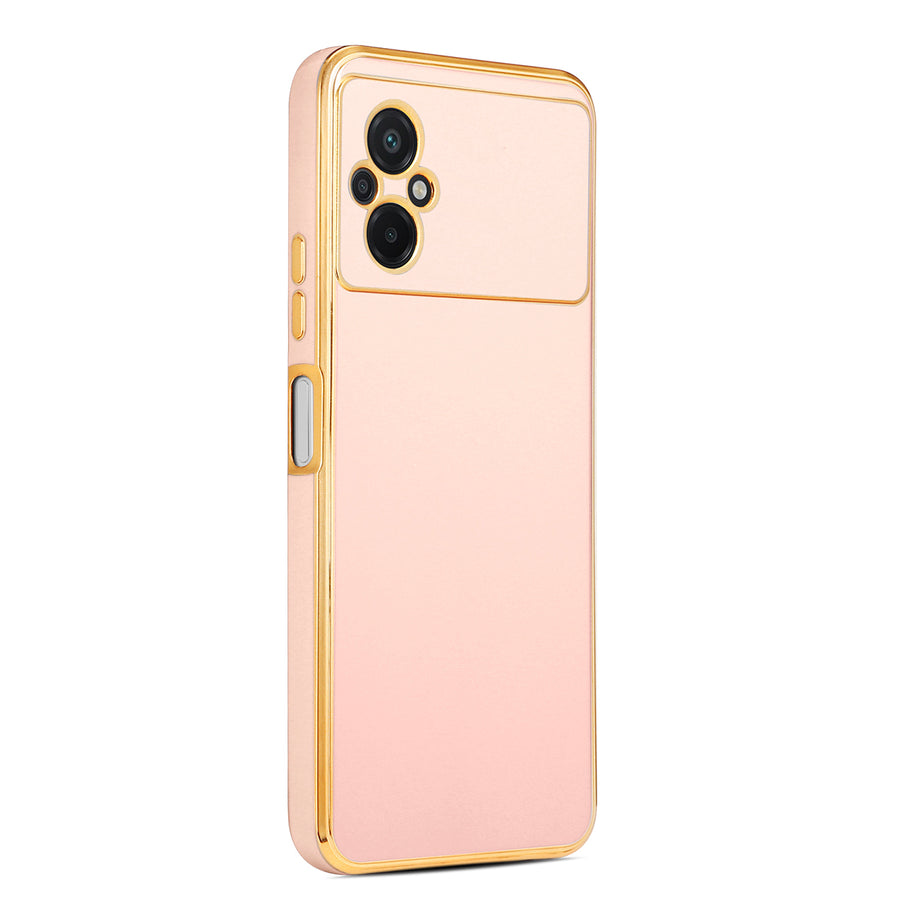 Xiaomi Poco M5 Kılıf Zore Bark Kılıf - Rose Gold