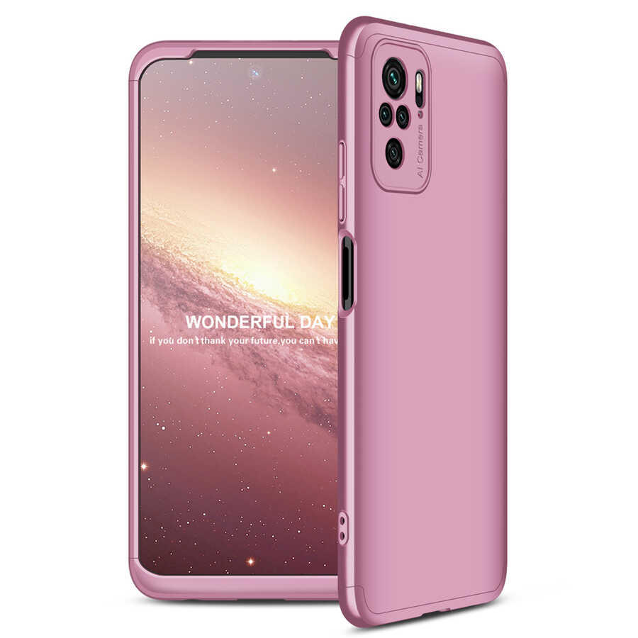 Xiaomi Poco M5S Kılıf Zore Ays Kılıf - Rose Gold