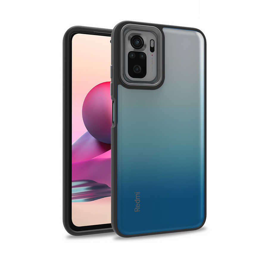 Xiaomi Poco M5S Kılıf Zore Flora Kılıf - Siyah