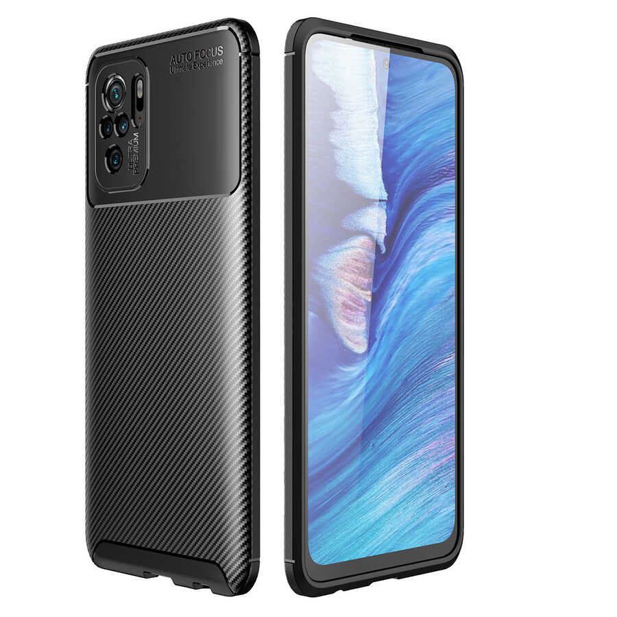 Xiaomi Poco M5S Kılıf Zore Negro Silikon Kılıf - Siyah