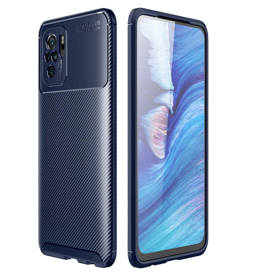 Xiaomi Poco M5S Kılıf Zore Negro Silikon Kılıf - Lacivert