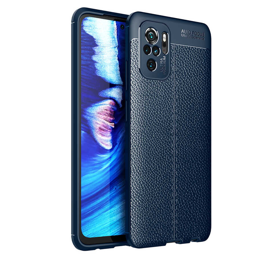 Xiaomi Poco M5S Kılıf Zore Niss Silikon Kılıf - Lacivert