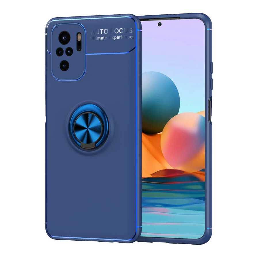 Xiaomi Poco M5S Kılıf Zore Ravel Silikon Kılıf - Mavi