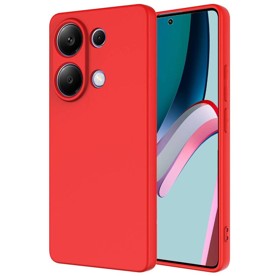 Xiaomi Poco M6 Pro 4G Kılıf Zore Mara Lansman Kılıf - Kırmızı