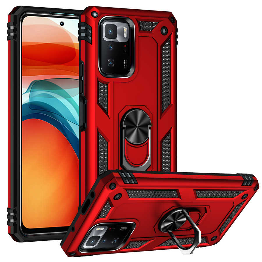 Xiaomi Poco X3 GT Kılıf Zore Vega Kılıf - Kırmızı