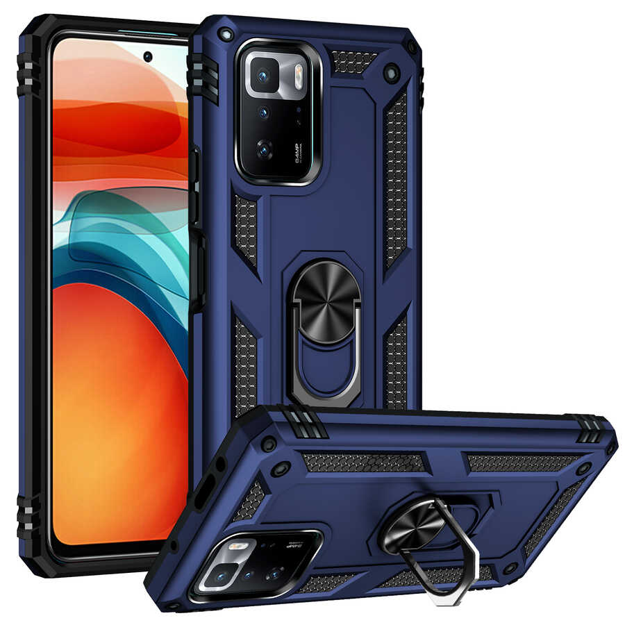 Xiaomi Poco X3 GT Kılıf Zore Vega Kılıf - Mavi