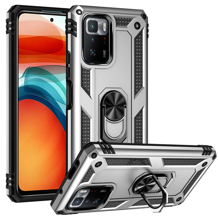 Xiaomi Poco X3 GT Kılıf Zore Vega Kılıf - Gri