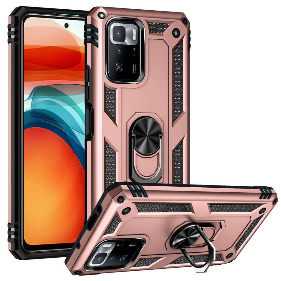Xiaomi Poco X3 GT Kılıf Zore Vega Kılıf - Rose Gold