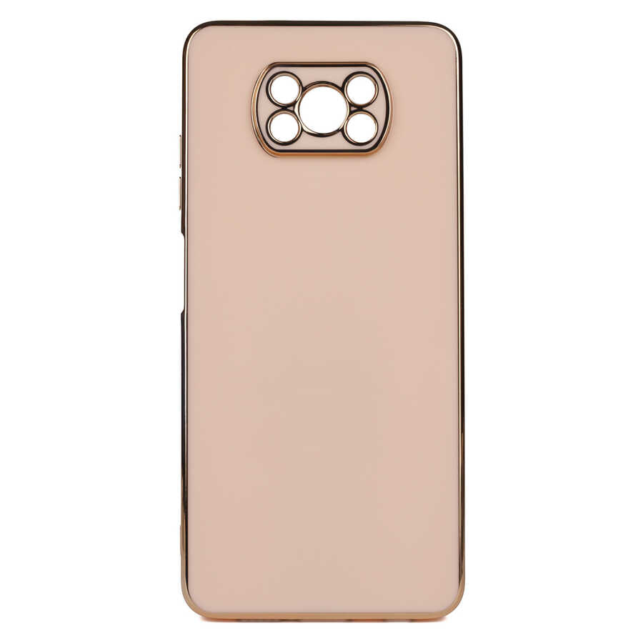 Xiaomi Poco X3 Kılıf Zore Bark Kılıf - Rose Gold