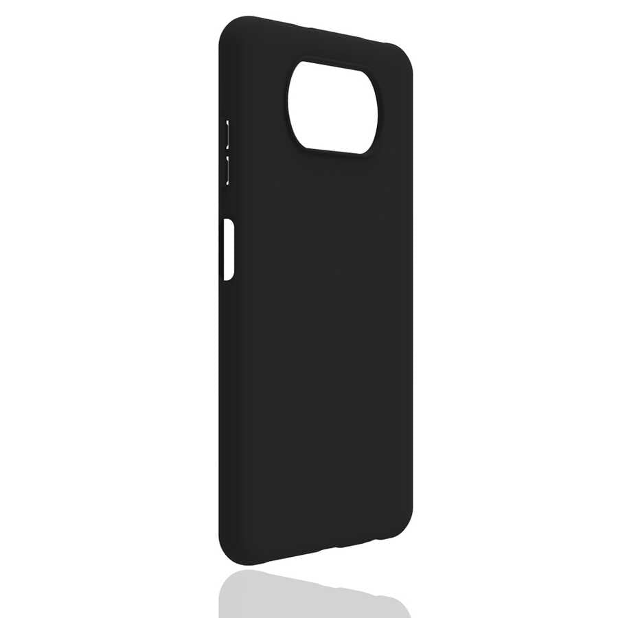 Xiaomi Poco X3 Kılıf Zore Biye Silikon - Siyah