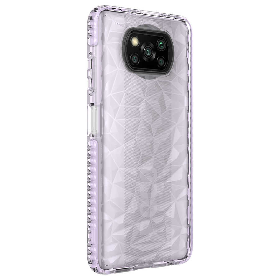 Xiaomi Poco X3 Kılıf Zore Buzz Kılıf - Mor