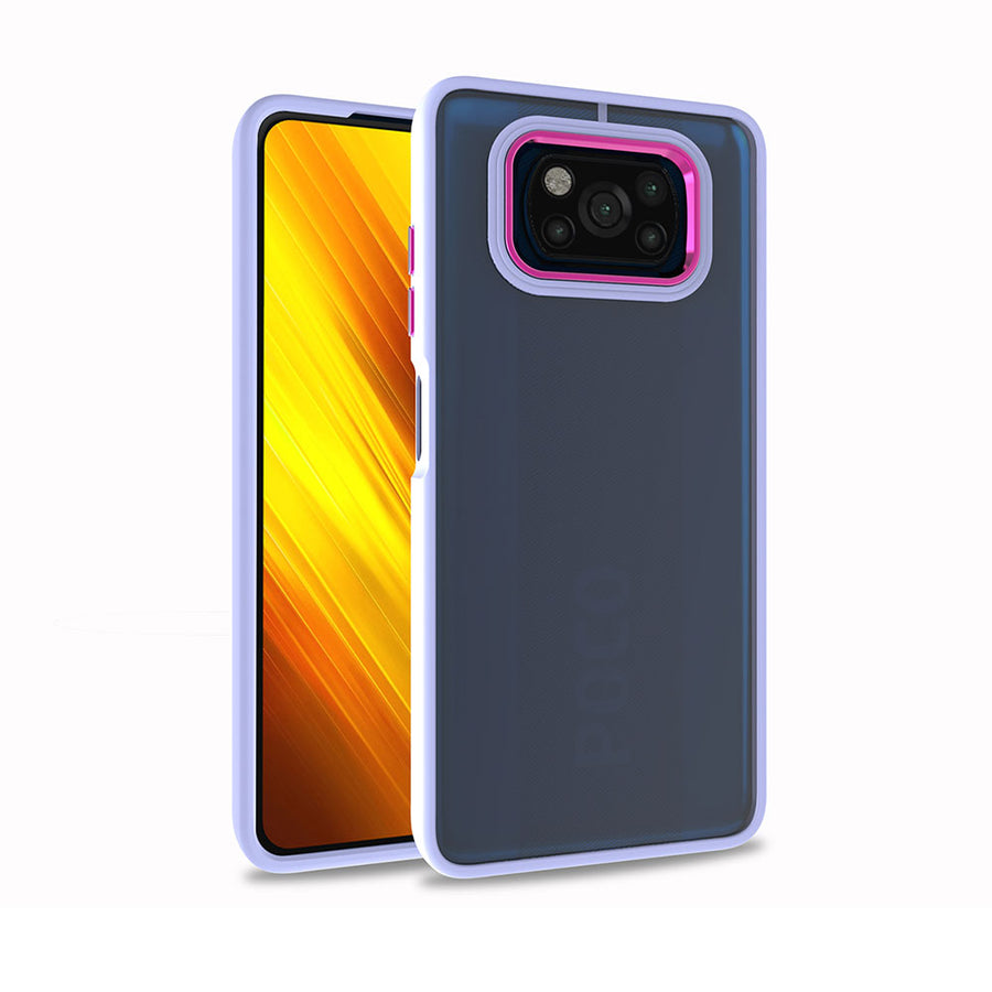 Xiaomi Poco X3 Kılıf Zore Flora Kılıf - Lila