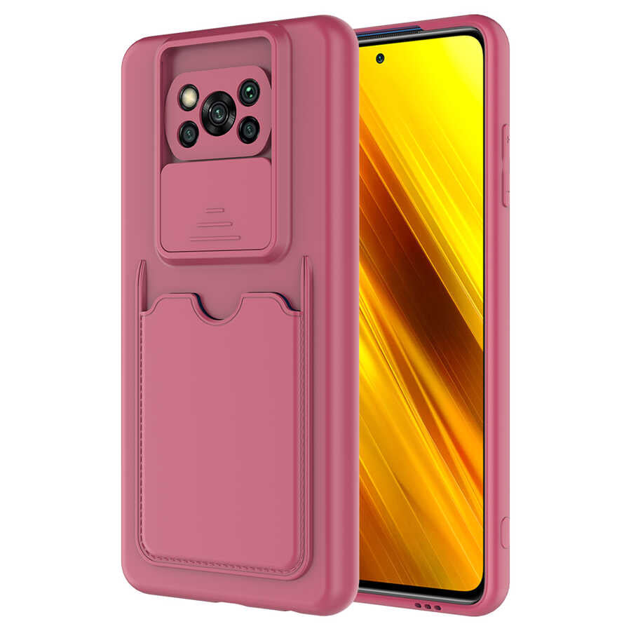 Xiaomi Poco X3 Kılıf Zore Kartix Kılıf - Koyu Mor