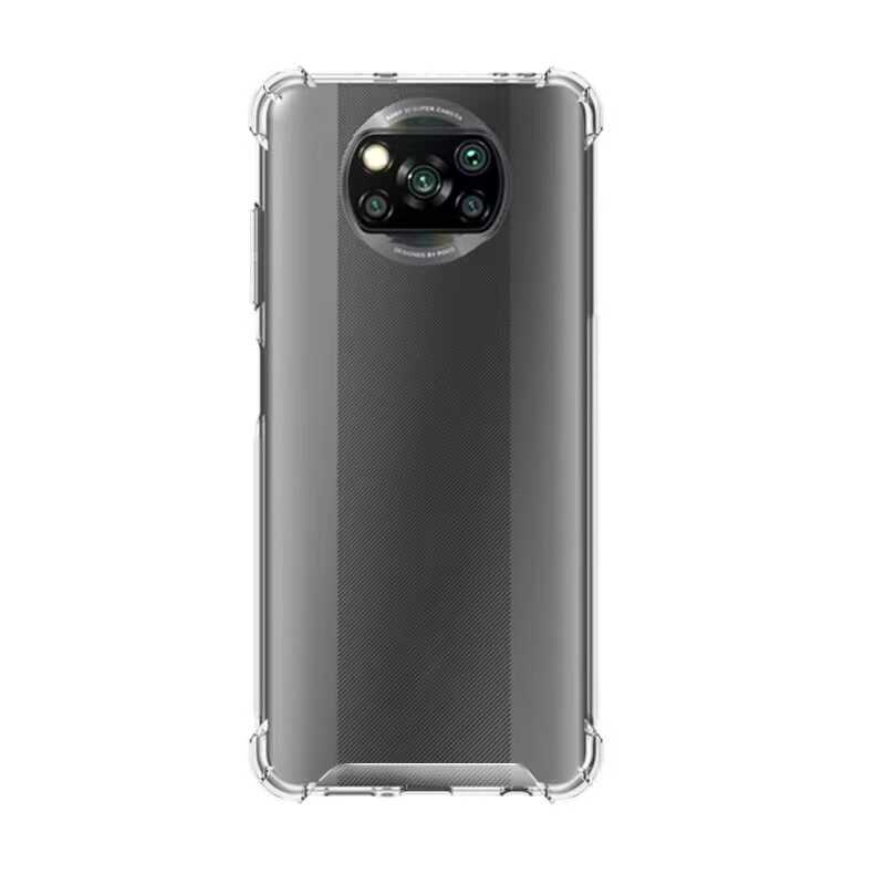 Xiaomi Poco X3 Kılıf Zore Nitro Anti Shock Silikon - Renksiz