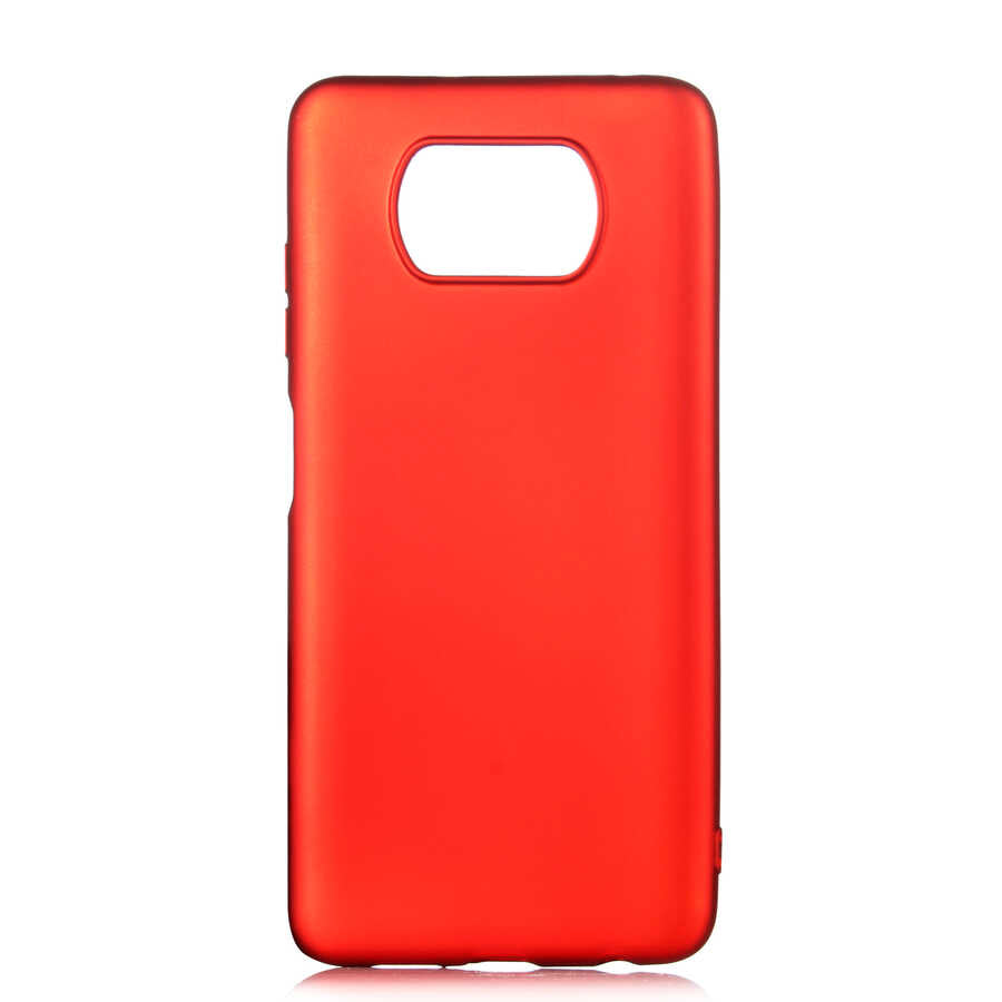 Xiaomi Poco X3 Kılıf Zore Premier Silikon Kılıf - Kırmızı