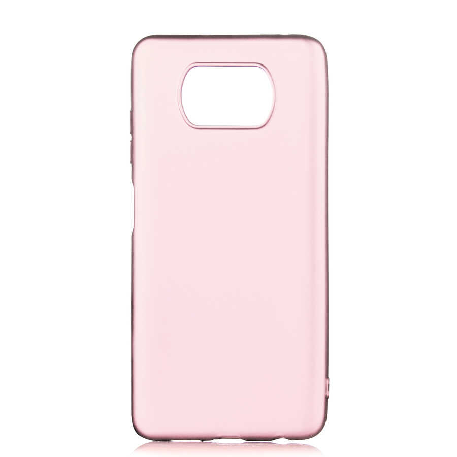 Xiaomi Poco X3 Kılıf Zore Premier Silikon Kılıf - Rose Gold