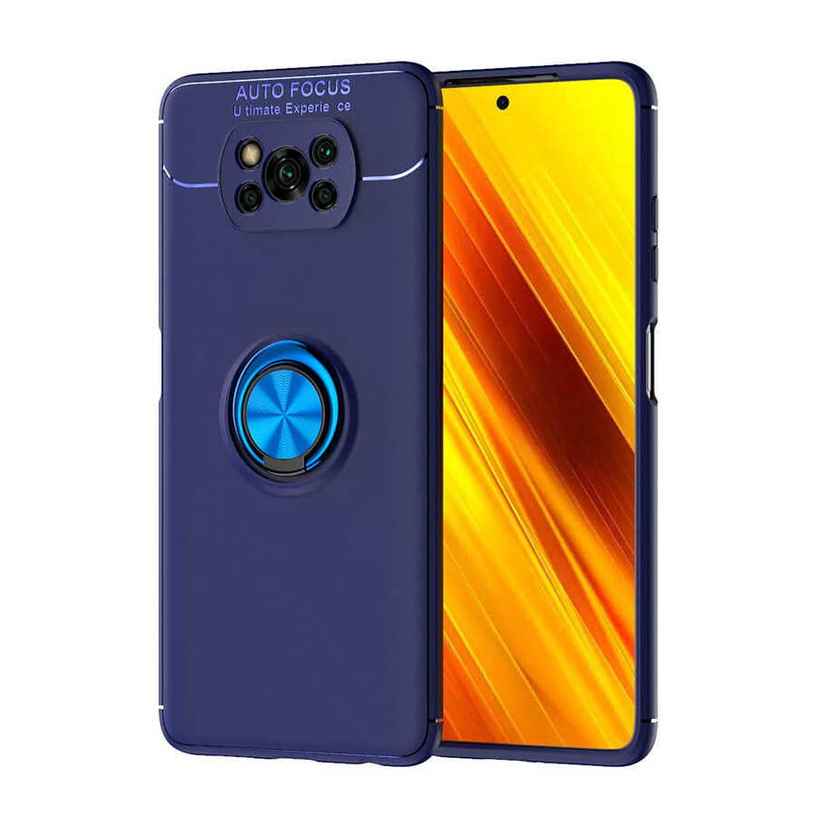 Xiaomi Poco X3 Kılıf Zore Ravel Silikon Kılıf - Mavi