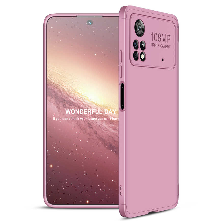 Xiaomi Poco X4 Pro 5G Kılıf Zore Ays Kılıf - Rose Gold