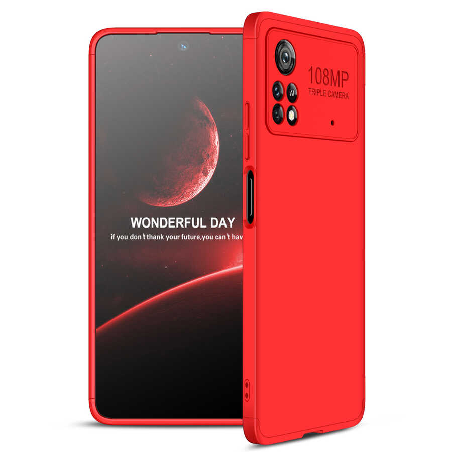 Xiaomi Poco X4 Pro 5G Kılıf Zore Ays Kılıf - Kırmızı