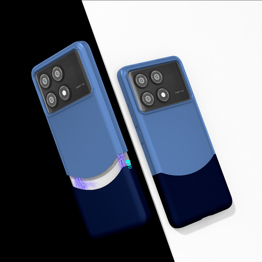 Xiaomi Poco X6 Pro Kılıf Mıknatıslı Zore Duble Kılıf - Lacivert
