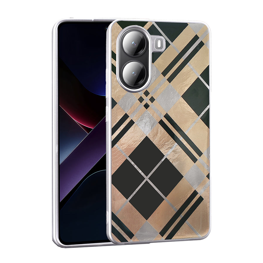 Xiaomi Poco X7 Pro Kılıf Desenli Zore Mep Kılıf - Geometrik