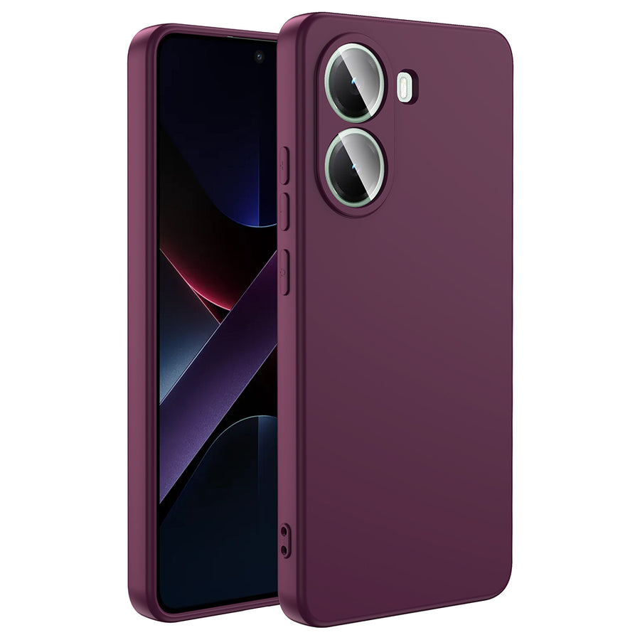 Xiaomi Poco X7 Pro Kılıf Zore Mara Lansman Kılıf - Koyu Mor