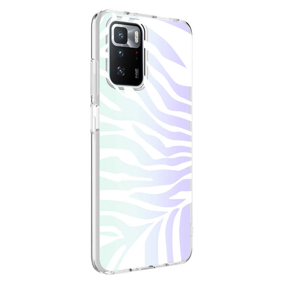 Xiaomi Redmi 10 Kılıf Zore M-Blue Desenli Kılıf - Zebra No1