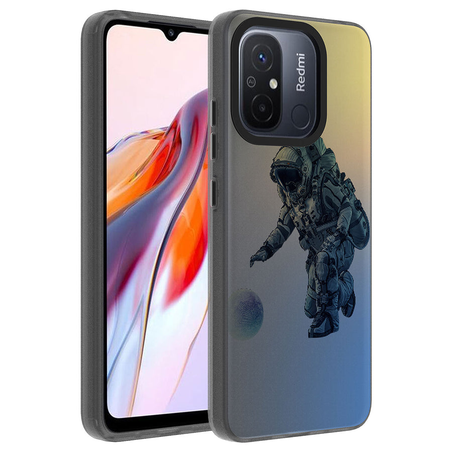 Xiaomi Redmi 12C Kılıf Desenli Zore Dragon Sert Kılıf - Astronot