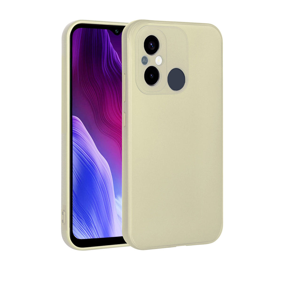 Xiaomi Redmi 12C Kılıf Zore Premier Silikon Kılıf - Gold