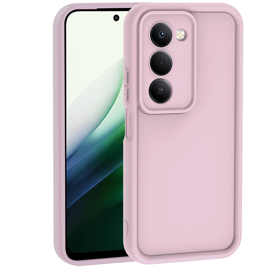 Xiaomi Redmi 15 Kılıf Kamera Korumalı Zore Ananas Kılıf - Pembe