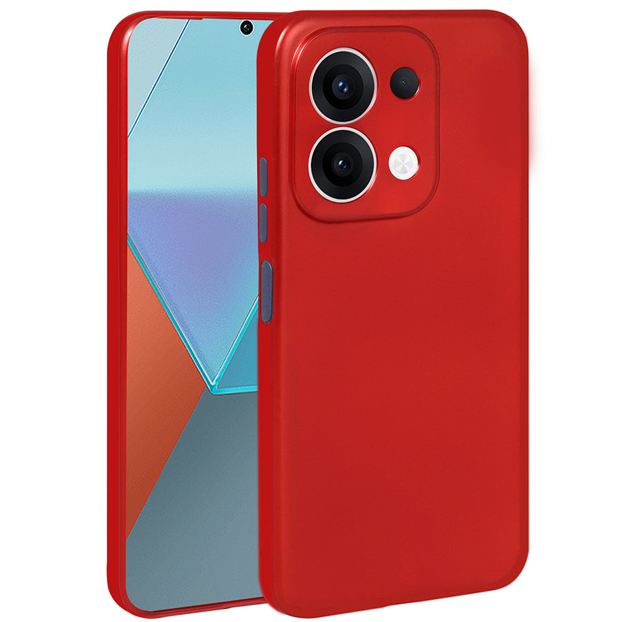 Xiaomi Redmi 15C Kılıf Zore Premier Silikon Kılıf - Kırmızı
