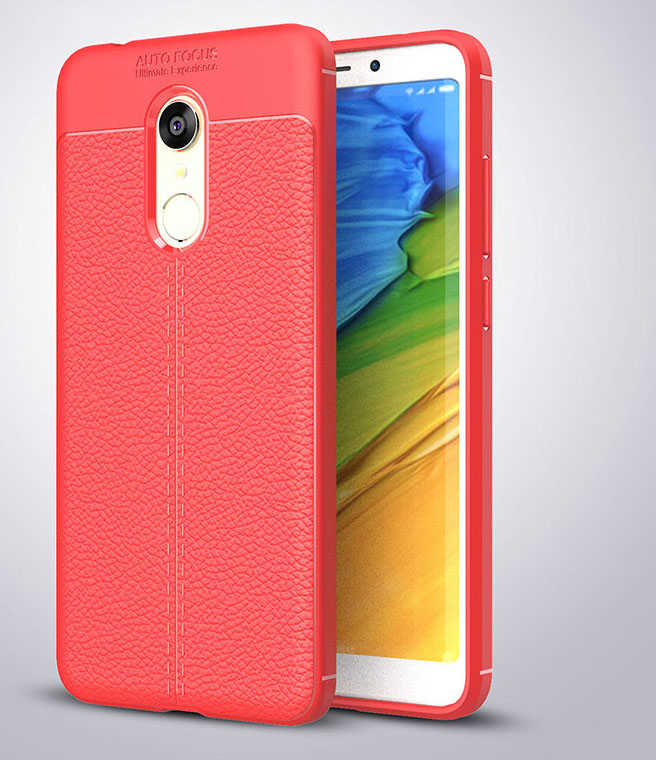 Xiaomi Redmi 5 Kılıf Zore Niss Silikon Kılıf - Kırmızı