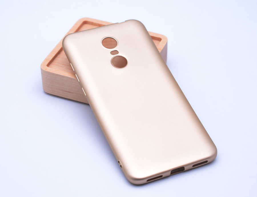 Xiaomi Redmi 5 Kılıf Zore Premier Silikon Kılıf - Gold