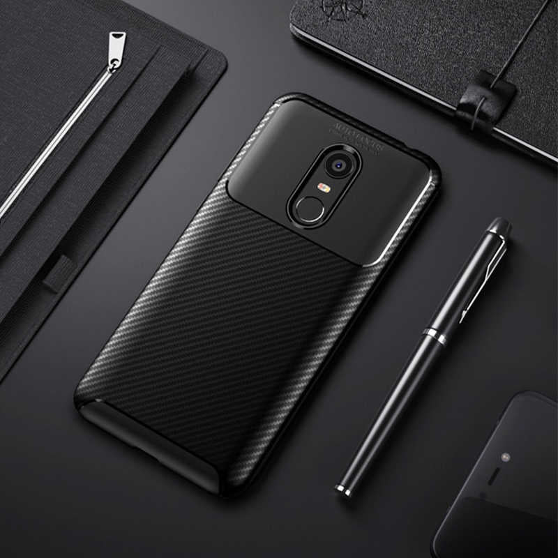 Xiaomi Redmi 5 Plus Kılıf Zore Negro Silikon Kılıf - Siyah