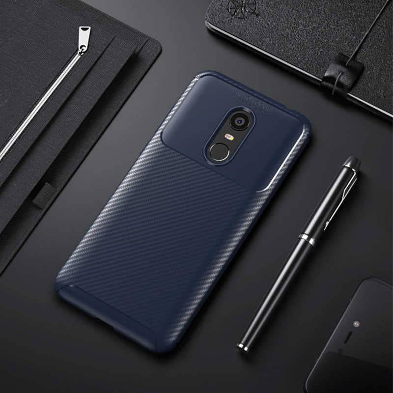Xiaomi Redmi 5 Plus Kılıf Zore Negro Silikon Kılıf - Lacivert
