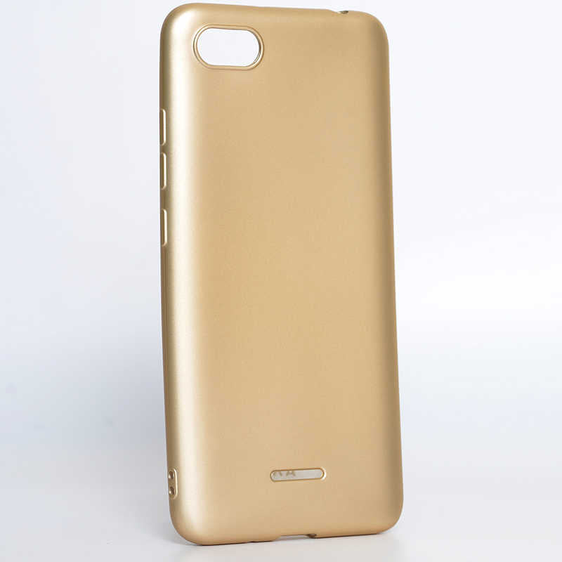 Xiaomi Redmi 6A Kılıf Zore Premier Silikon Kılıf - Gold