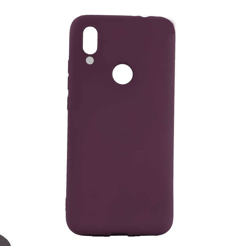 Xiaomi Redmi 7 Kılıf Zore Premier Silikon Kılıf - Mürdüm