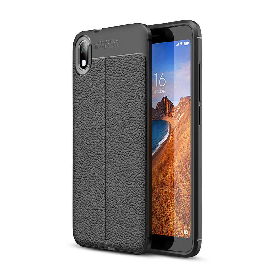 Xiaomi Redmi 7A Kılıf Zore Niss Silikon Kılıf - Siyah