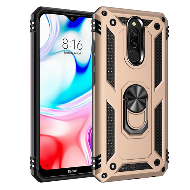 Xiaomi Redmi 8 Kılıf Zore Vega Kılıf - Gold