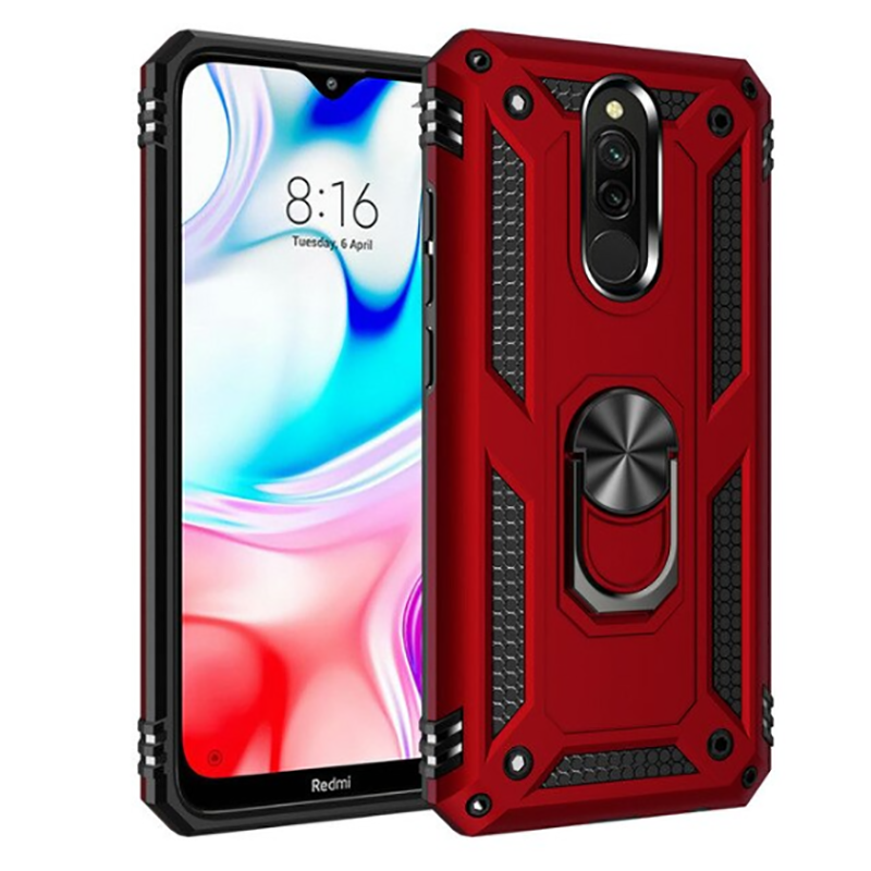 Xiaomi Redmi 8 Kılıf Zore Vega Kılıf - Kırmızı