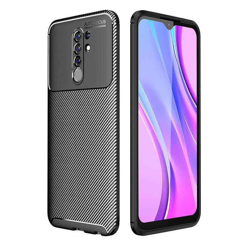 Xiaomi Redmi 9 Kılıf Zore Negro Silikon Kılıf - Siyah