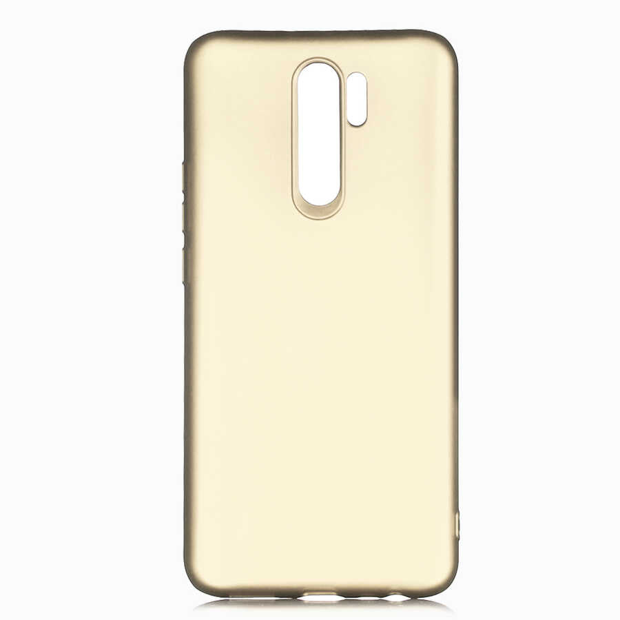 Xiaomi Redmi 9 Kılıf Zore Premier Silikon Kılıf - Gold